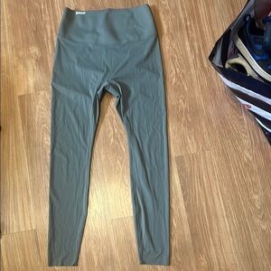 Sinsin Green High-Waisted Seamless Leggings large